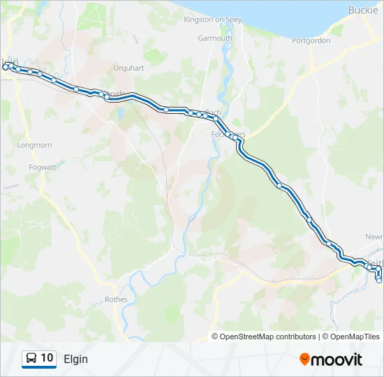 10 Bus Line Map