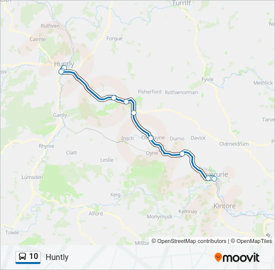 10 Bus Line Map