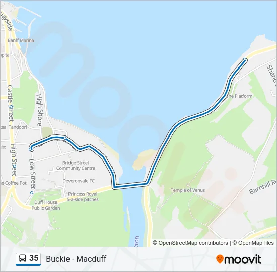 35 Bus Line Map