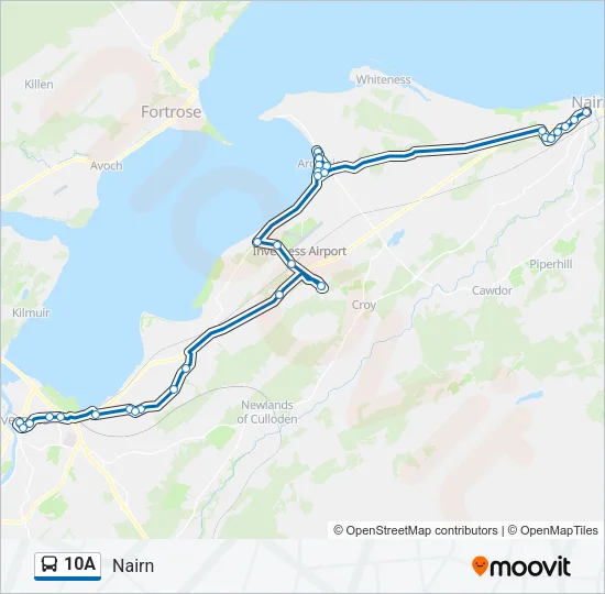 10A Bus Line Map