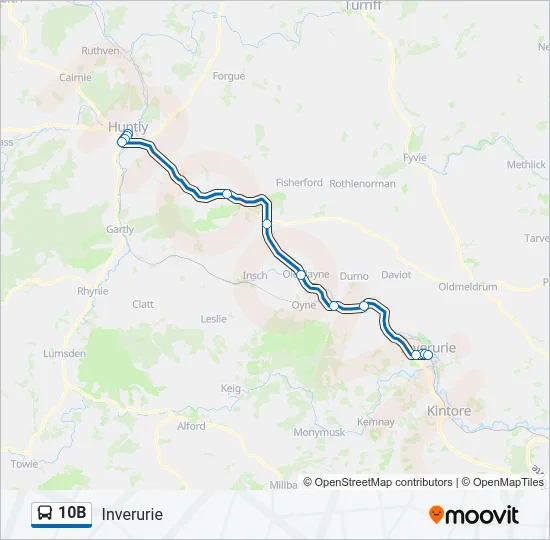 10B Bus Line Map