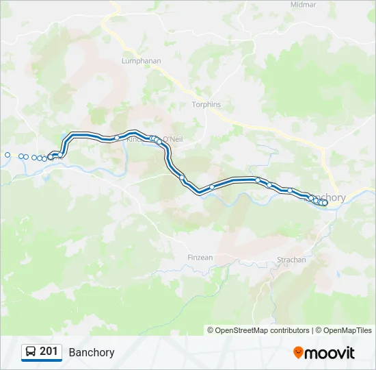 201 Bus Line Map