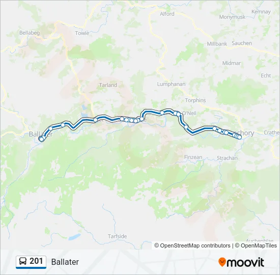 201 Bus Line Map