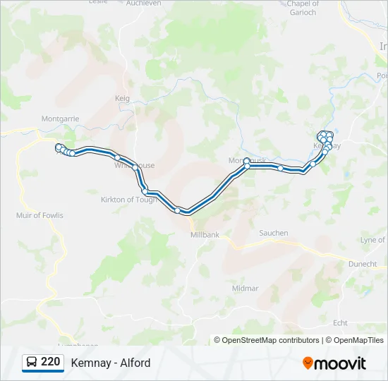 220 Bus Line Map
