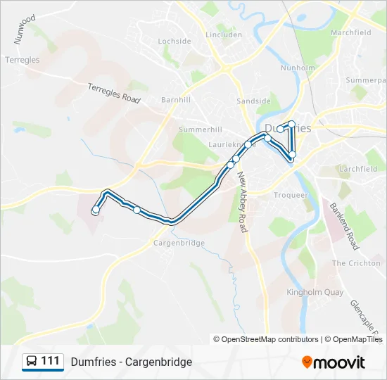 111 Route: Schedules, Stops & Maps - Cargenbridge (Updated)