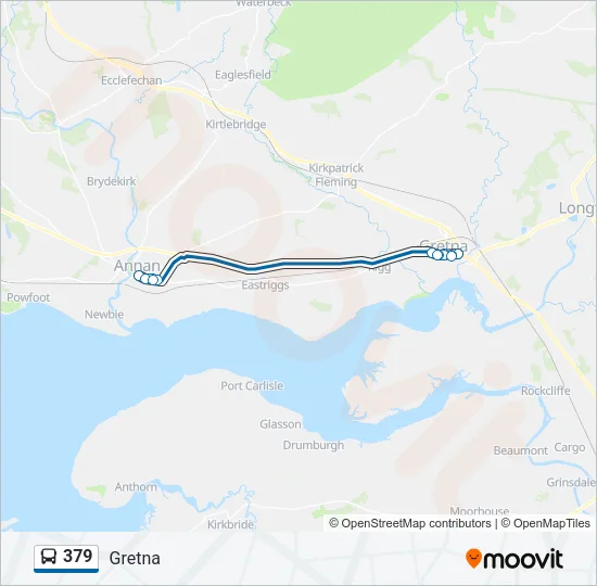 379 Bus Line Map