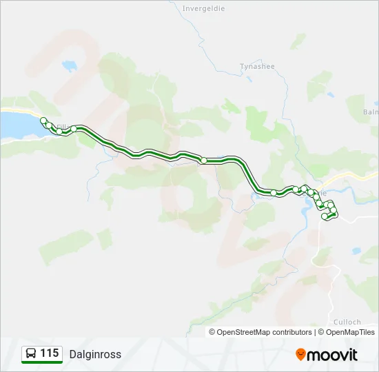 115 Bus Line Map