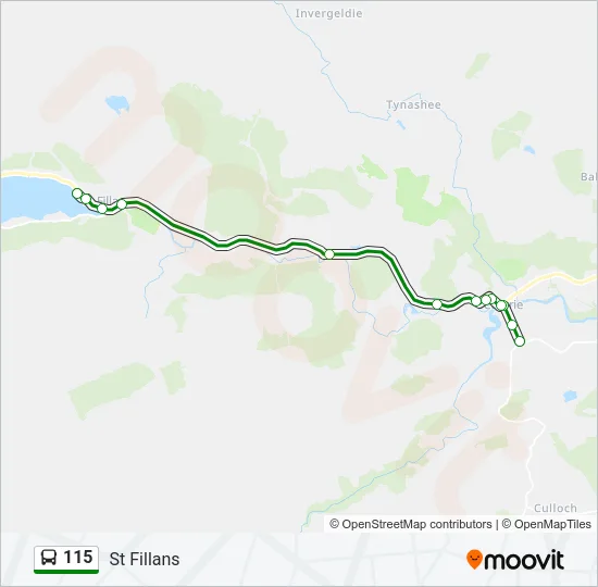 115 Bus Line Map