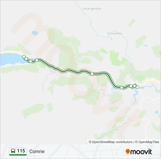 115 Bus Line Map