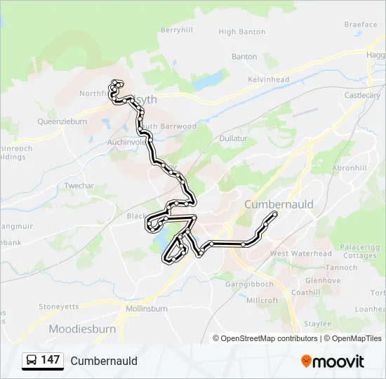147 Bus Line Map
