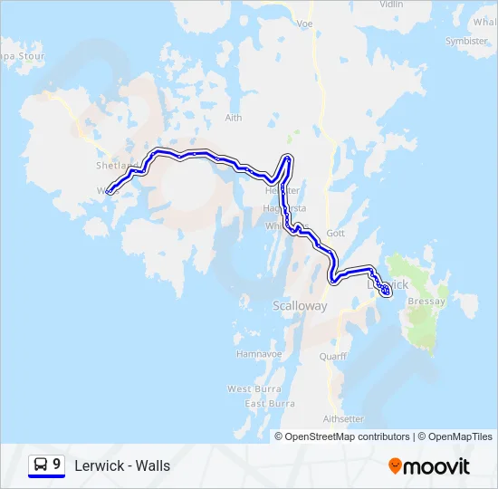 9 Bus Line Map
