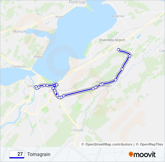 27 Route: Schedules, Stops & Maps - Tornagrain (Updated)
