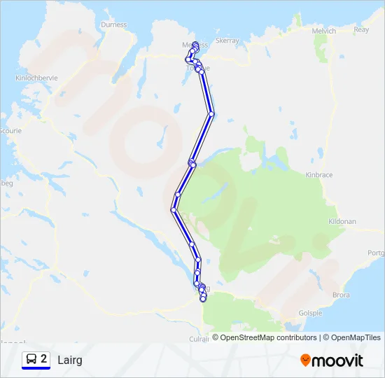 2 Bus Line Map