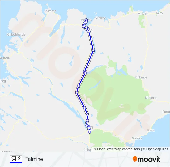 2 Bus Line Map