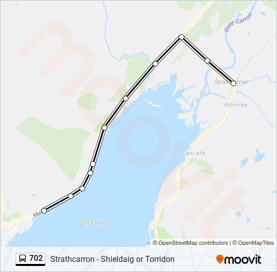 702 Bus Line Map