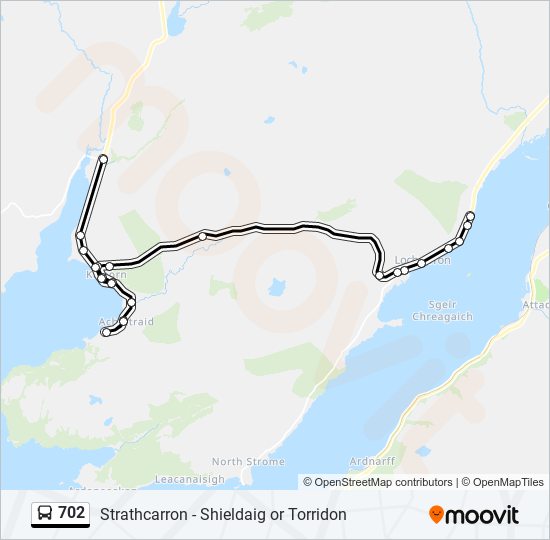 702 Bus Line Map