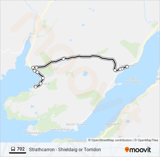 702 Bus Line Map