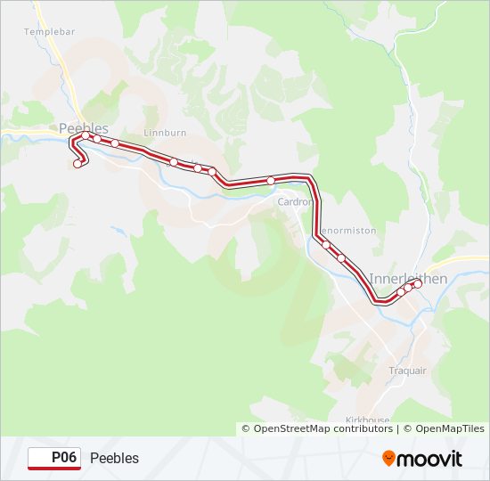 p06 Route: Schedules, Stops & Maps - Peebles (Updated)