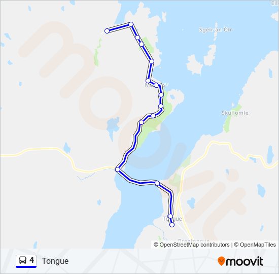 4 Bus Line Map