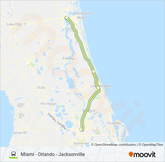 Mapa de FLIXBUS 2431 de autobús