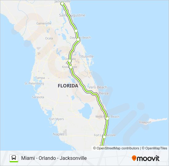 FLIXBUS 2431 Bus Line Map