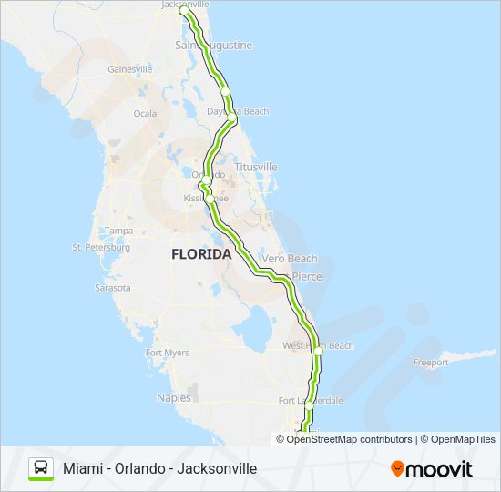 FLIXBUS 2431 Bus Line Map