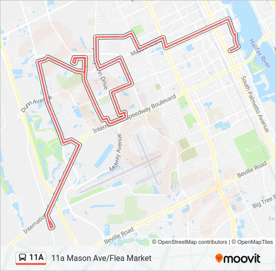 11A Bus Line Map
