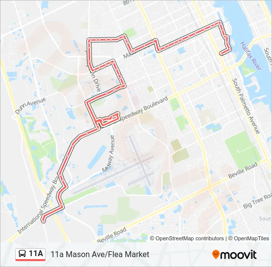 11A Bus Line Map