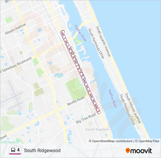 4 Bus Line Map