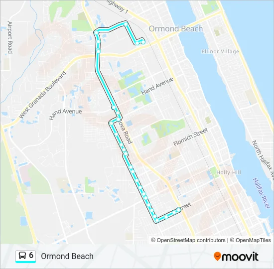 6 Bus Line Map