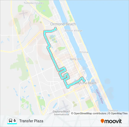 6 Bus Line Map