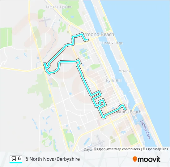 6 Bus Line Map