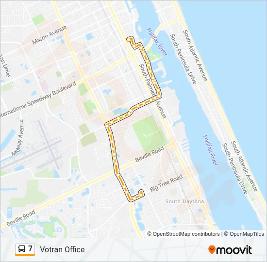 7 Bus Line Map
