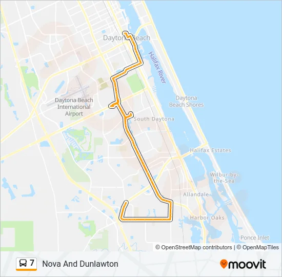 7 Bus Line Map