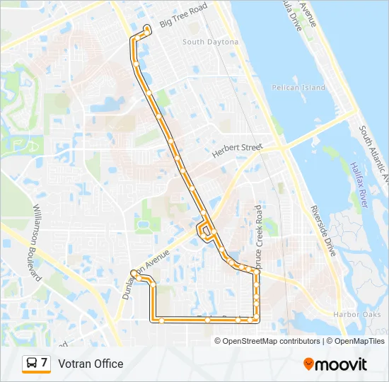 7 Bus Line Map