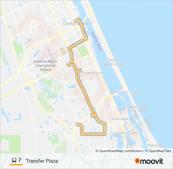 7 Bus Line Map