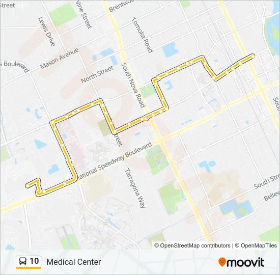 10 Bus Line Map