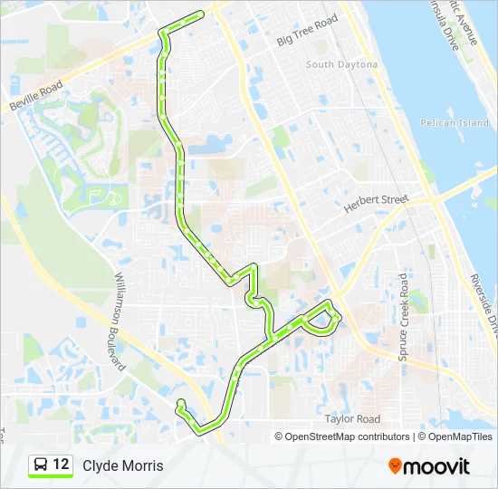 12 Bus Line Map