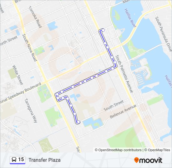 15 Bus Line Map