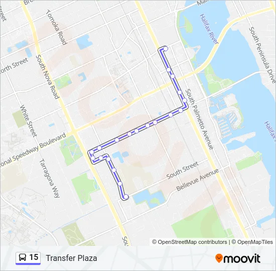 15 Bus Line Map