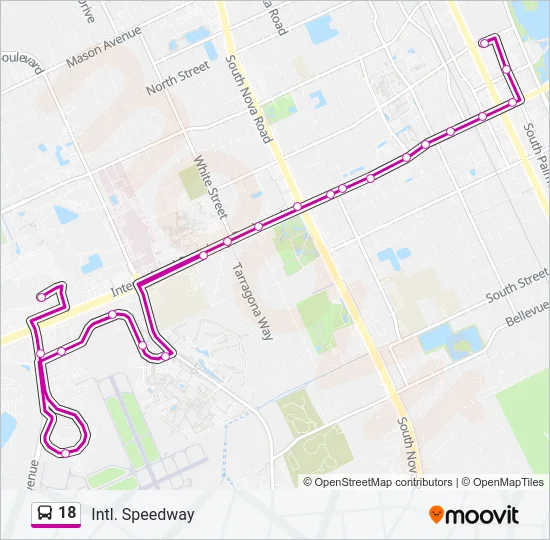 18 Bus Line Map