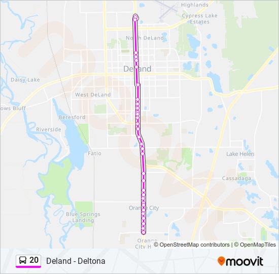 Mapa de 20 de autobús