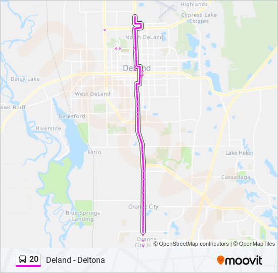 Mapa de 20 de autobús