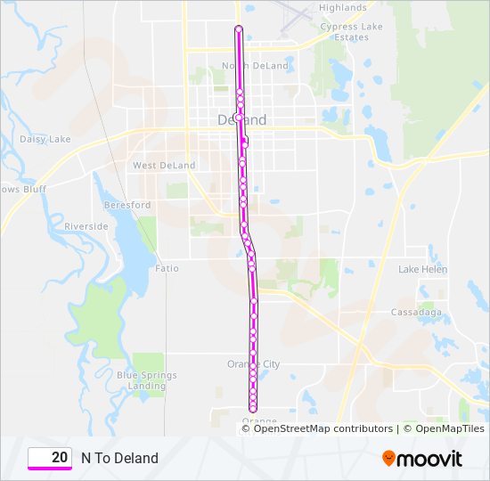 20 Route Schedules, Stops & Maps N To Deland (Updated)