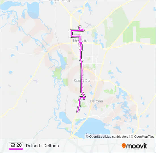 20 Bus Line Map