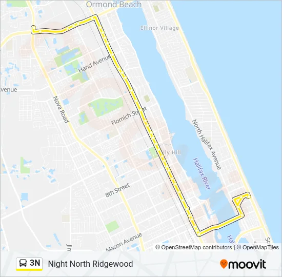 3N Bus Line Map