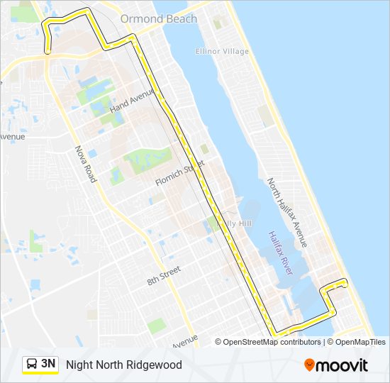 3N bus Line Map