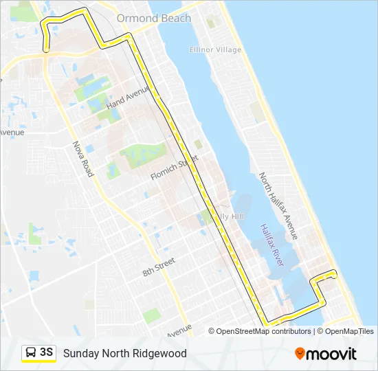 3S Bus Line Map