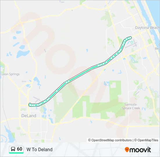 60 Bus Line Map
