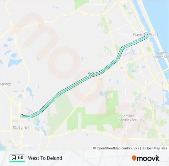 60 Bus Line Map